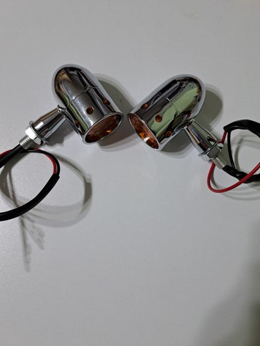 Semnalizari semnale moto metalice cromate Honda, Yamaha, Suzuki Noi!!