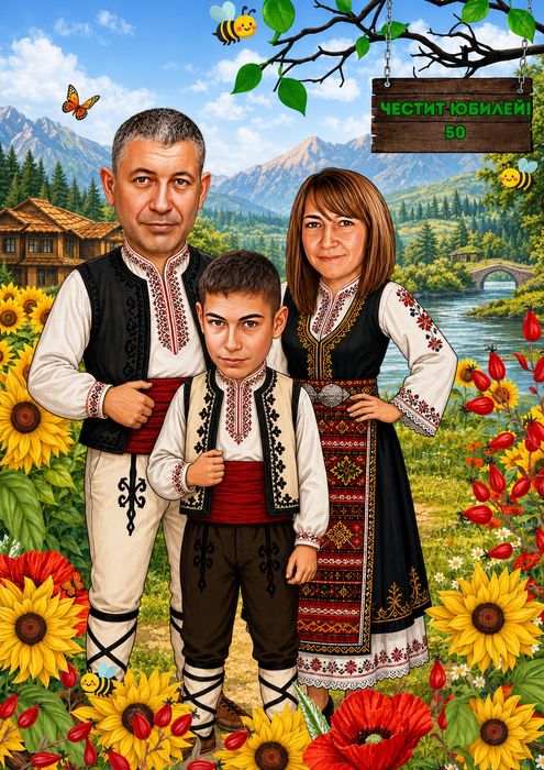 Карикатура-подарък
