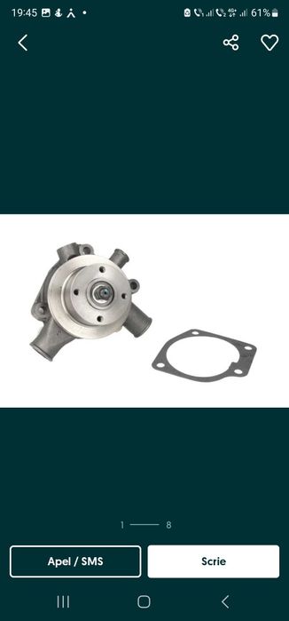 Pompa de apa cu fulie tractor Massey Ferguson.

Compatibila cu urmatoa