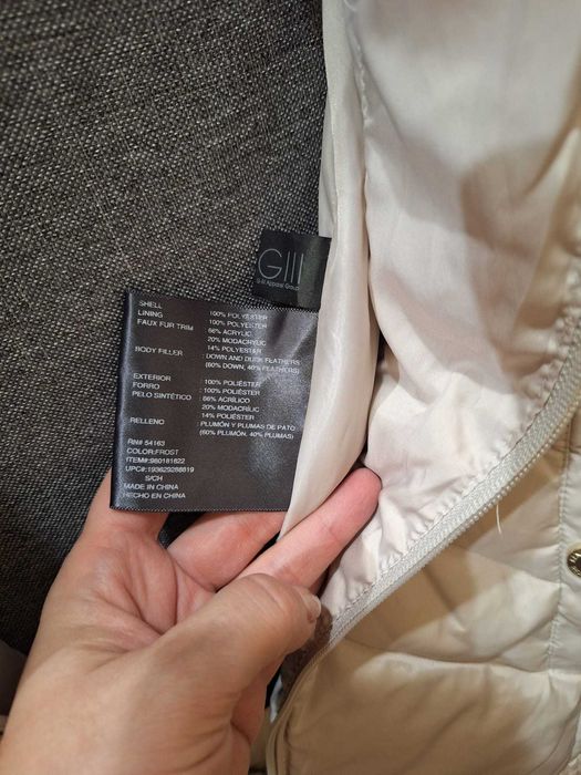 Geaca groasa cu puf de gasca mar.S