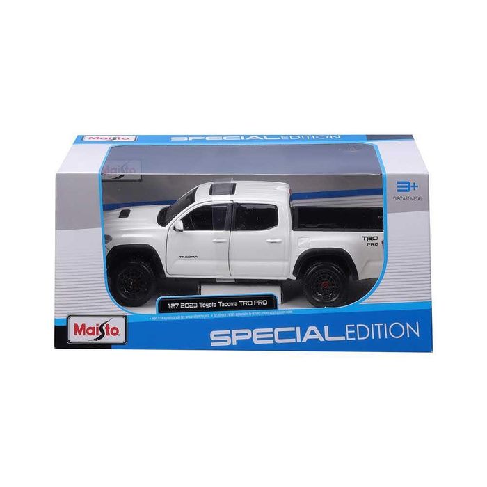 Maisto sp edition пикап 2023 toyota tacoma 1:27 бял и черен