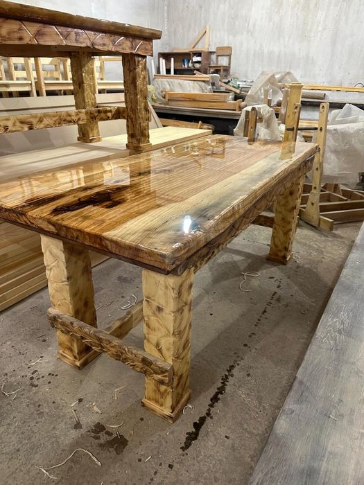 Изготовление столов из слэбов