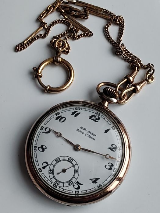 Ceas de buzunar Junghans Argint 50 mm Funcționează excelent!