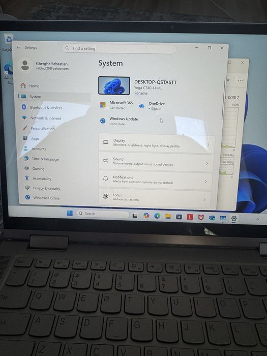 Laptop Lenovo Yoga C740-14IML | i7-10510U | 16GB RAM | SSD 1TB NVMe | Touchscreen