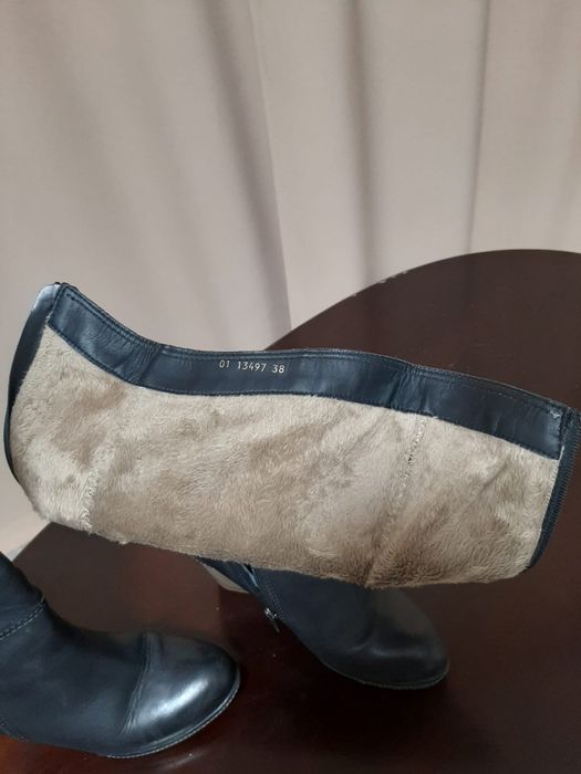 Сапоги женские кожаные