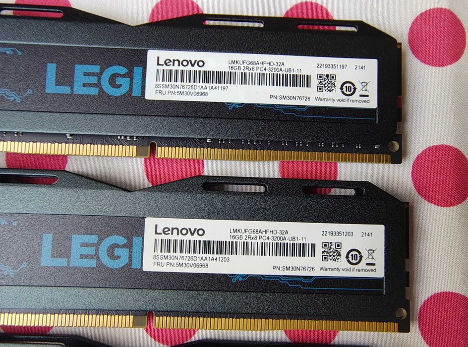 Kit Memorie Ram Lenovo Legion 64 GB (4x16) DDR4 3200MHz.