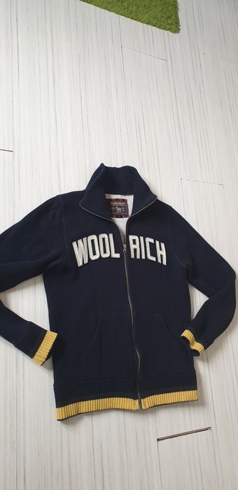 WOOLRICH Made in Italy Wool/Cotton Full Zip Mens  Size M  Цял Цип!