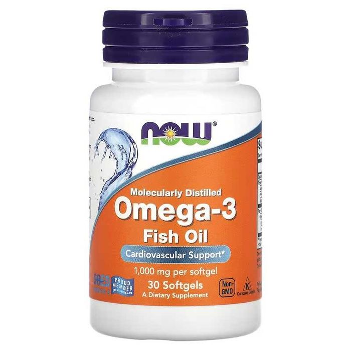 NOW Foods омега 3 NOW Omega-3 30, 100, 200 и 500 капсул