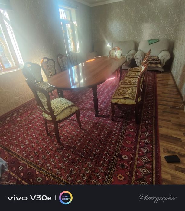Стол  1та  стул 10 та холати урта  столи хонтахта хам бди