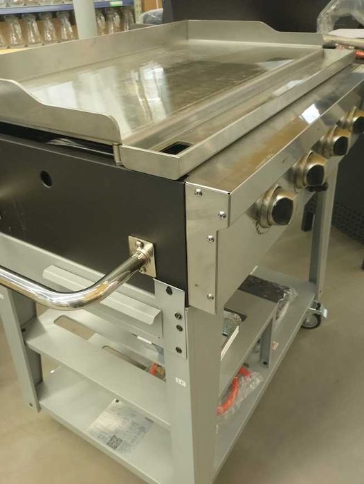 grill gratar plita inox 4 arzatoare pe gaz gpl 90x60cm nou sigilat in cutie