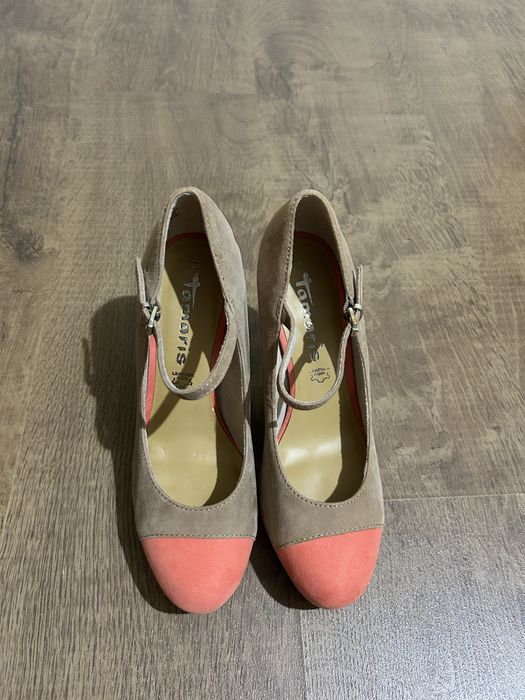 Pantofi Tamaris din piele intoarsa