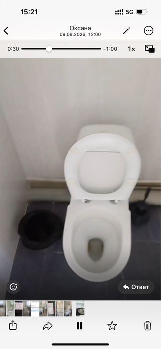 Продам рабочий унитаз