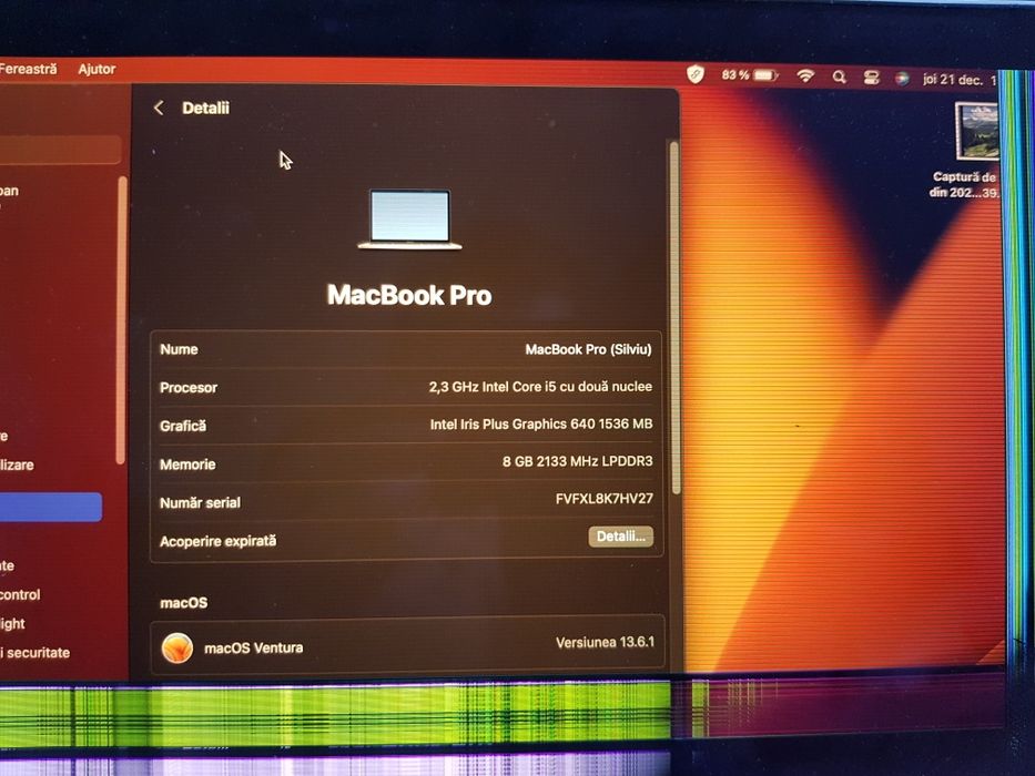 vand apple macbook pro 13’ - 2017