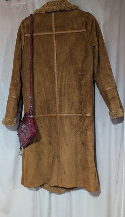 Set Stradivarius + geantă Pourchet Paris piele naturală