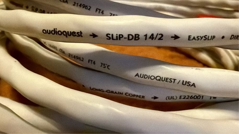 Cablu audioquest slip db 14/2 banane sure grip 300 6 m