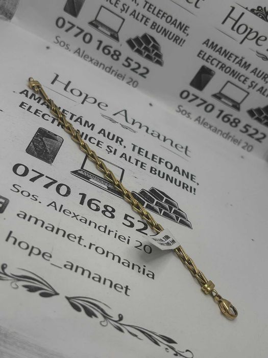 Hope Amanet P1/BRATARA AUR 18K/COD 88919/16cm / 6.94 gr