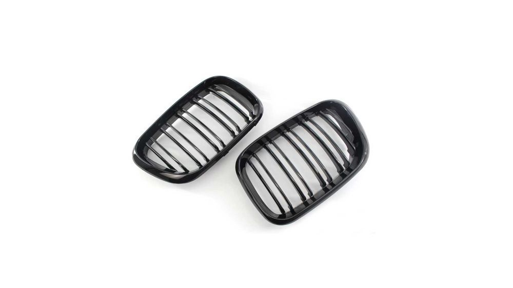 Set 2 grile duble, negru lucios, M Design pentru BMW X5 E53 Facelift