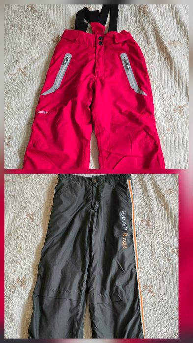 Pantaloni ski pentru copii, marime 7-8 ani, 122-133 si 8-9 ani.