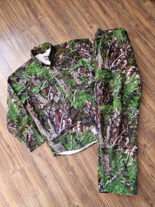 Страхотен мъжки ловен екип MOTHWING размер L , памук , риза и панталон