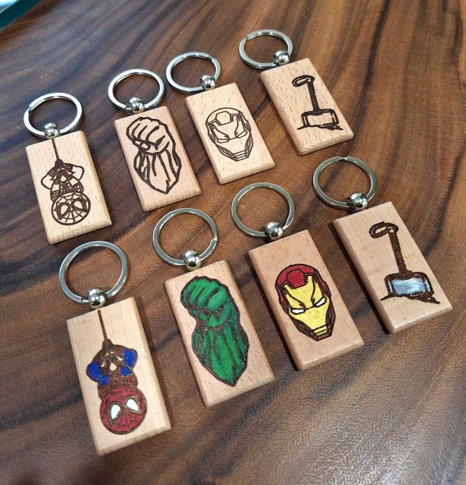 Дървени Ключодържатели Marvel