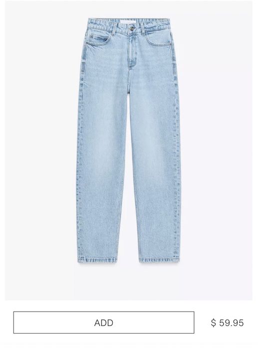 Zara зара дънки mom jeans