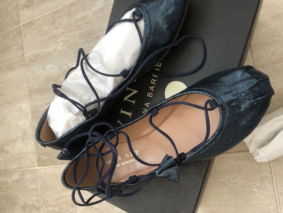 Balerini Twinset piele ,37 ca Musette