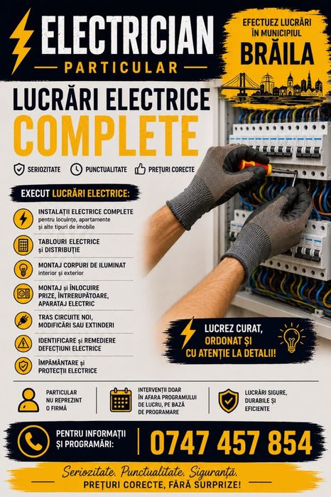 SERVICII  Electrice -Brasov / Braila