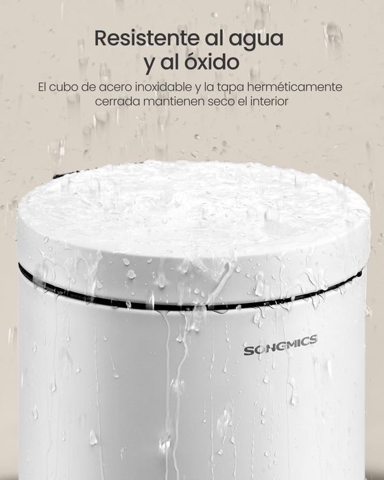 Кошче за тоалетна, баня с педал SONGMICS, стоманено