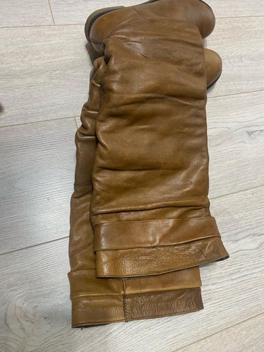 Cizme lungi din piele marimea 37