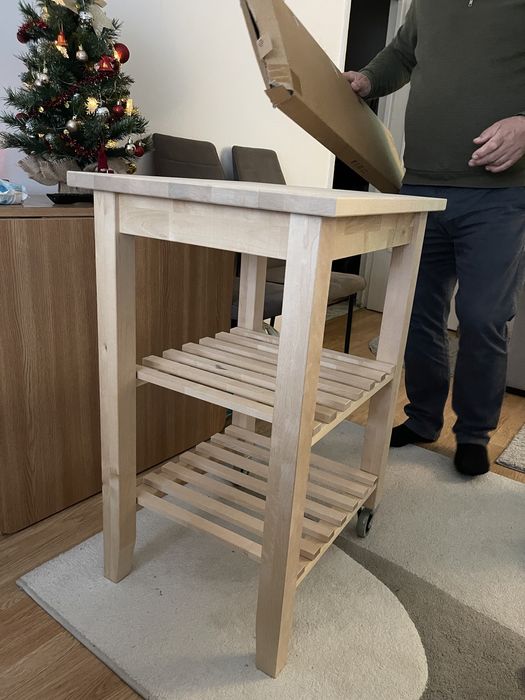 Insula bucatarie lemn ikea