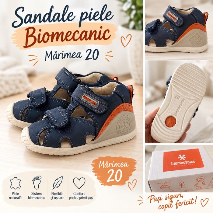 Sandale piele Biomecanics marime 20
