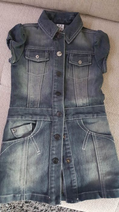 Sarafane de blugi si velur,fetițe