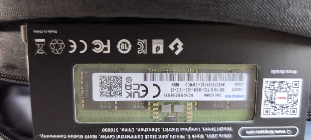 RAM Samsung 8GB DDR5 5600 MHz SODIMM laptop