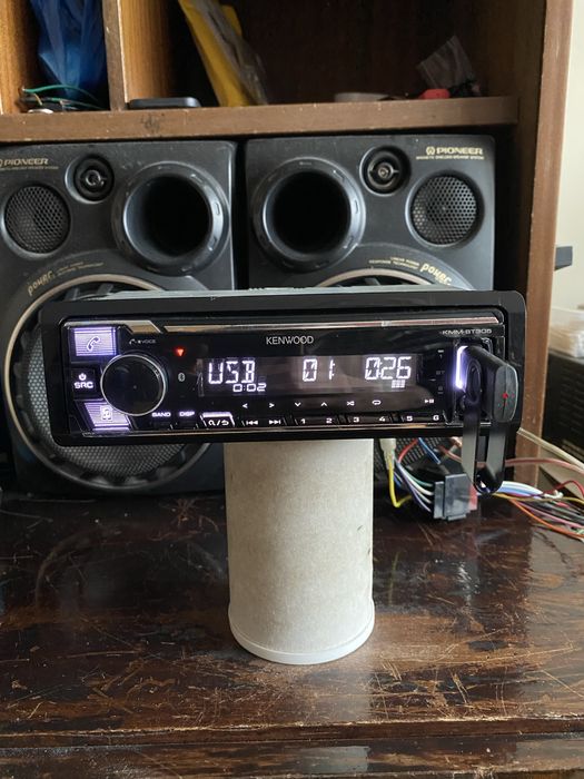 KENWOOD KMM-BT305 -ВИСОК КЛАС- BLUETOOTH USB радио плеър за кола сд cd