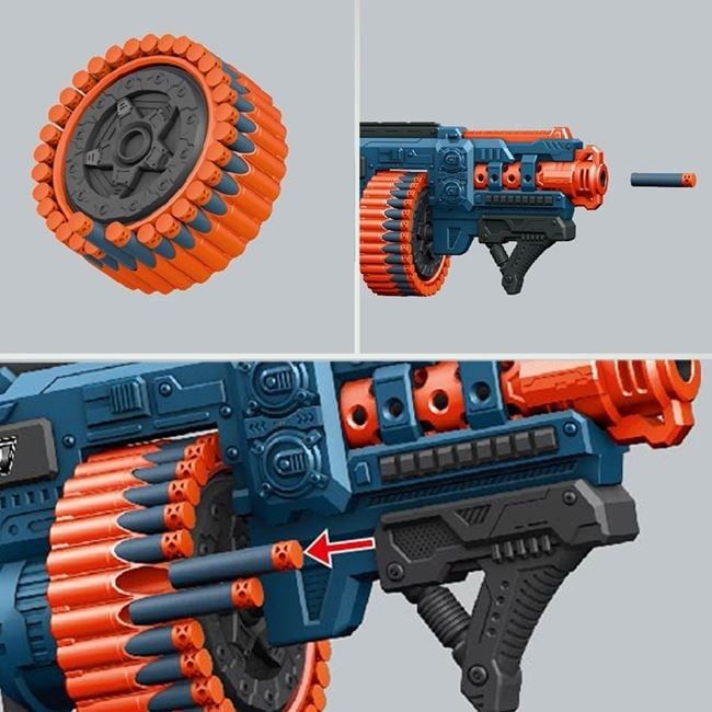 Бластер с 48 патрона/детска картечница