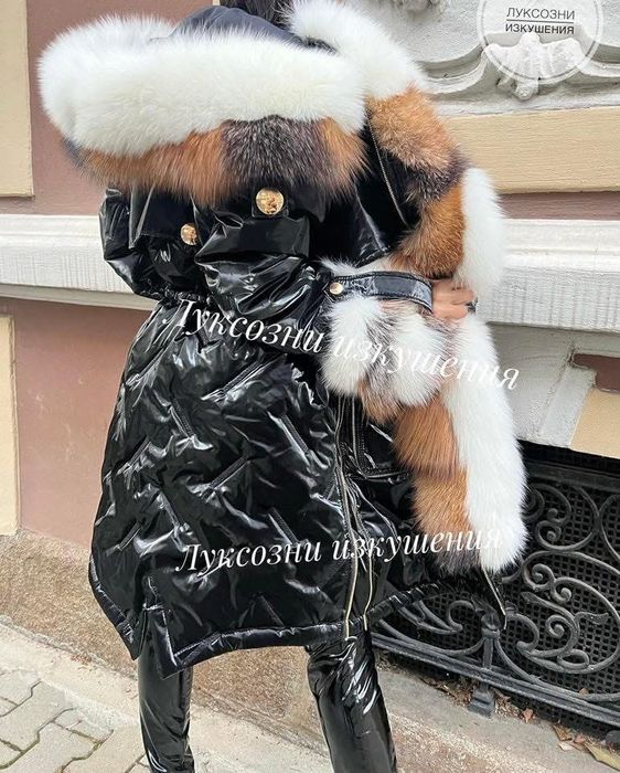 Парка с естествен пух