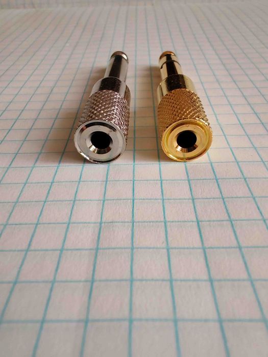 переходник для наушников или микрофона 3.5 мм на 6.3 мм Польша