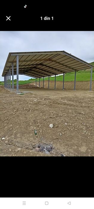 Vând structură metalică 7x26x4sau 10x20x4 sau 12x30x4