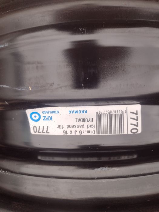 Оригинални 15-4х100 ЕТ52 6j Hyundai i20