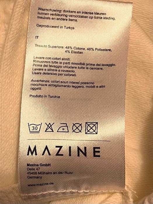 Fusta Mazine Harmony din bumbac crem