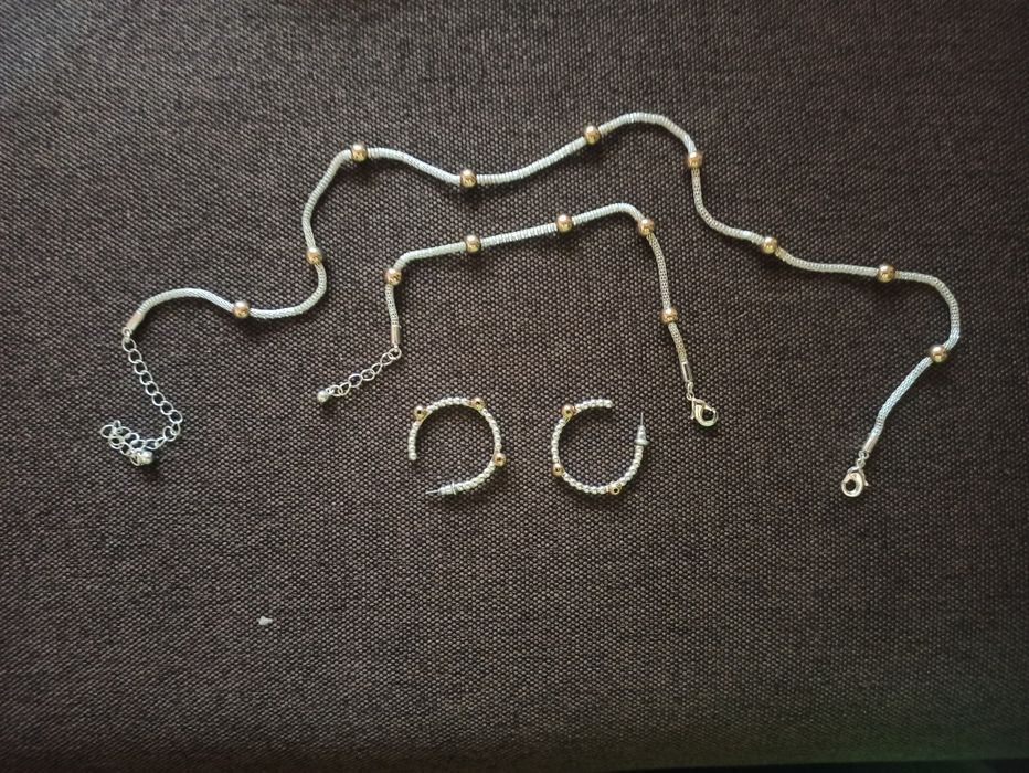 Set Avon : lanț ,brățară ,cercei NOU