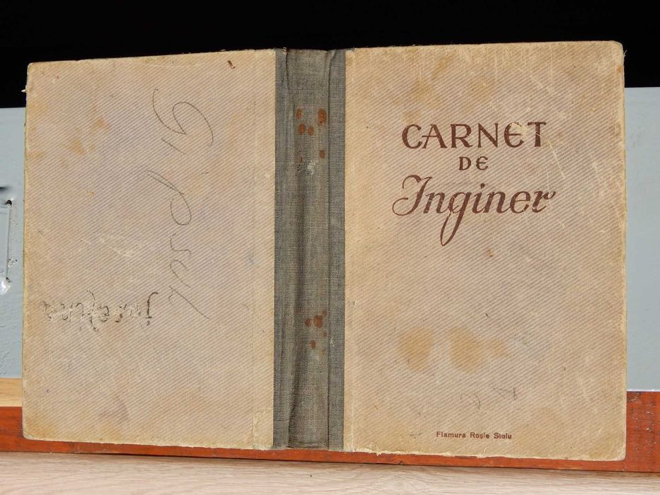 Coperta carnet de inginer Flamura Rosie Sibiu anii '50 veche