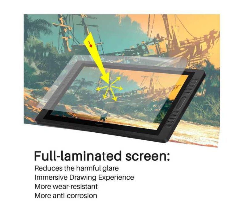 Tableta Grafica Display Huion Kamvas Pro 22 2019 IPS FHD 120sRGB Stylus PW500
