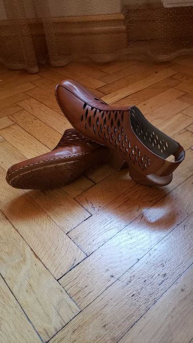 Pantofi din piele, RIEKER, noi, mar.36