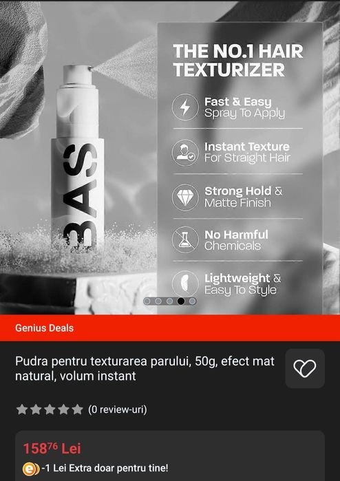 Pudră păr profesională 50g 50% REDUCERE