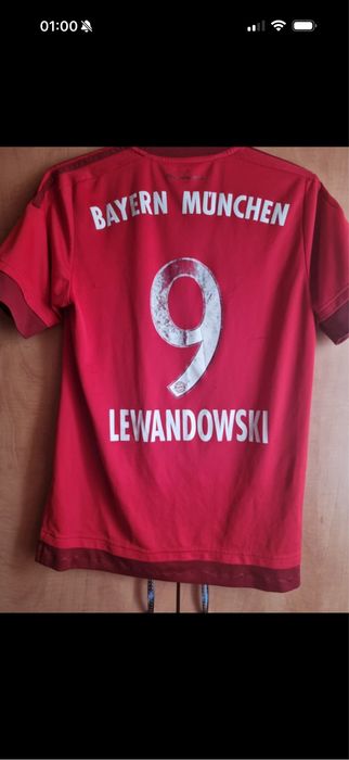 Tricou Fotbal Bayern Munchen Lewandowski 9 2015 2016