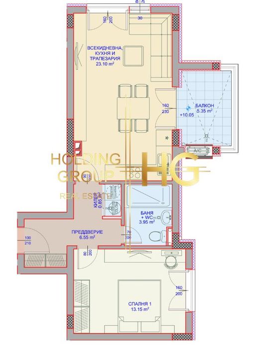 2-стаен в Варна-Аспарухово площ 74 цена 118000