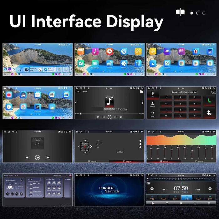 Мултимедия Android Auto Carplay единичен дин навигация кола автомобил