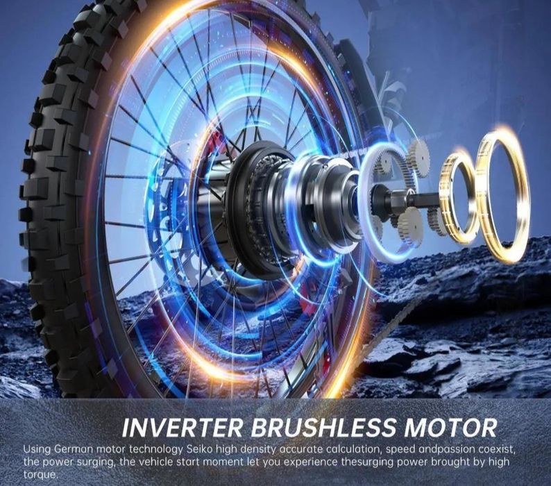 НОВА ВЕРСИЯ 3000W!! EKX PRO Електрически кросов велосипед eBike