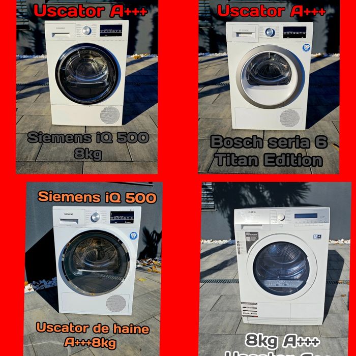 Uscatoare si masini de spalat A+++ uscator de haine